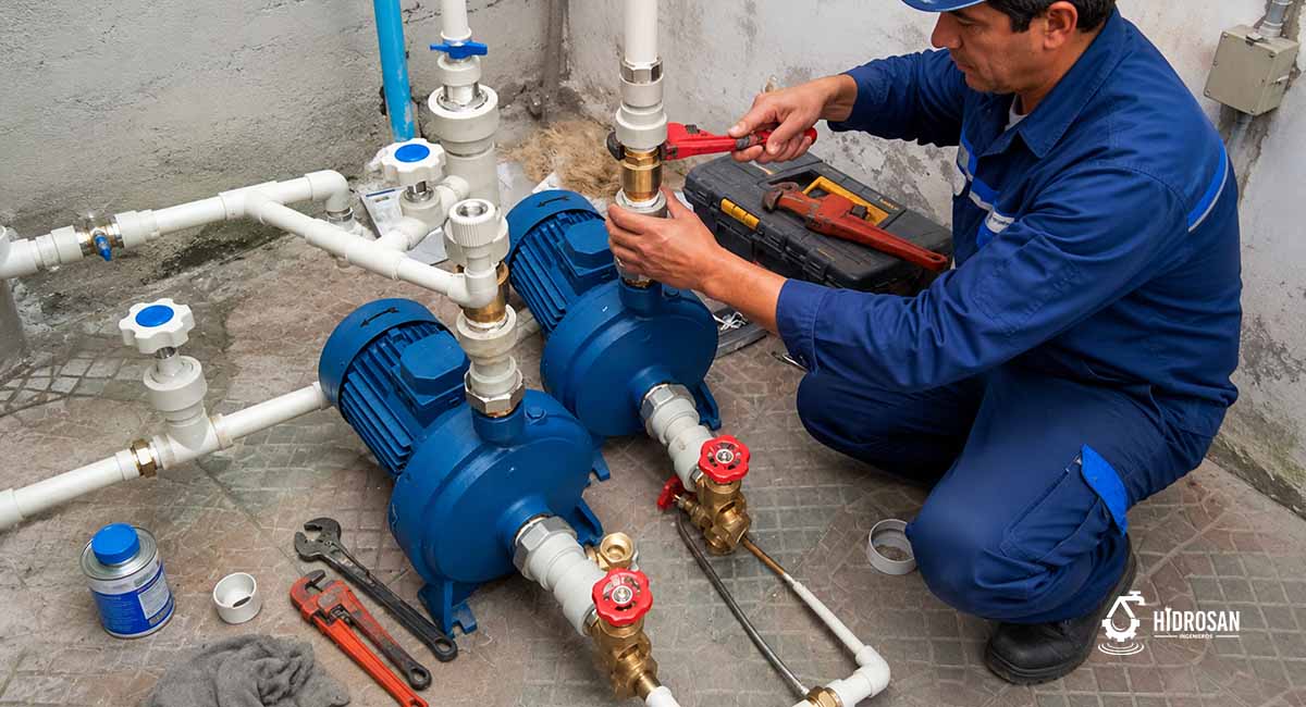 mantenimiento de bomba de agua